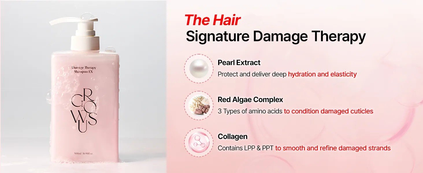 GROWUS Damage Therapy Shampoo EX 16.90 fl. oz.(500ml) detail 4