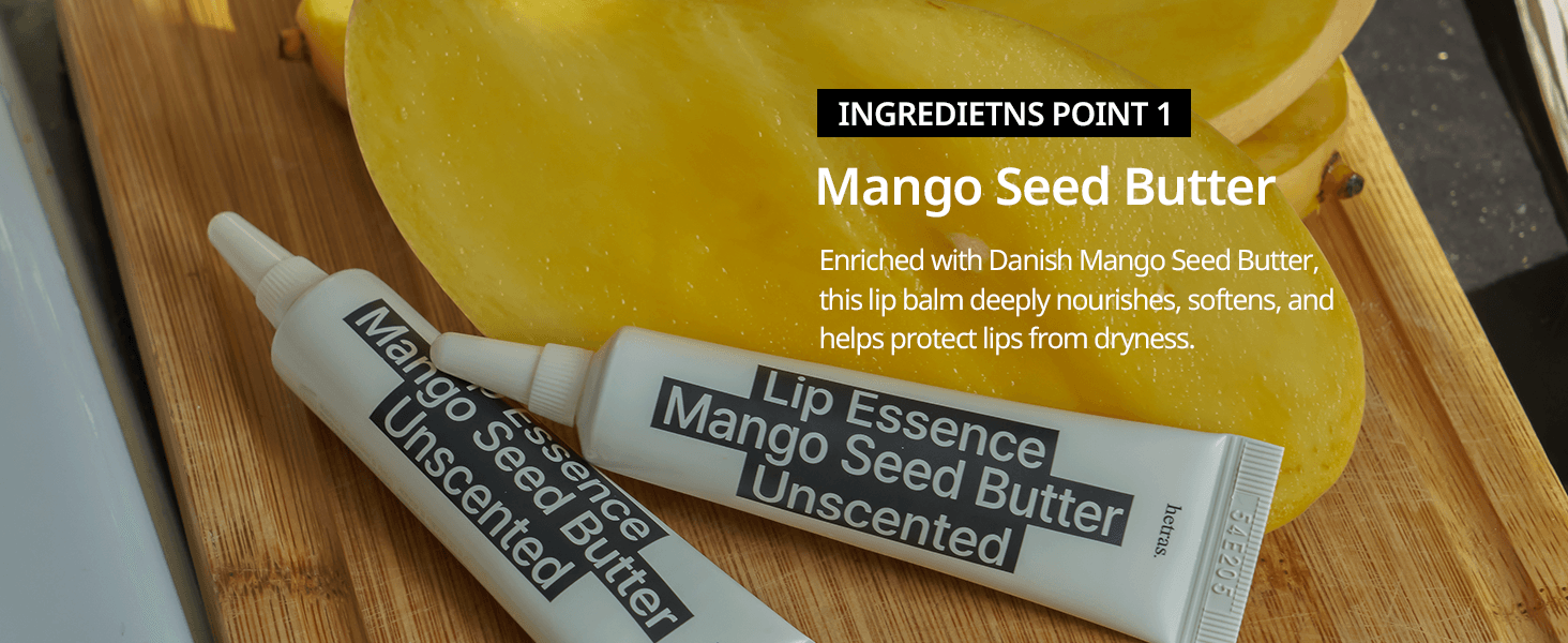 hetras Mango Seed Butter Lip Essence 0.45 oz.(13g) X 2ea detail 5