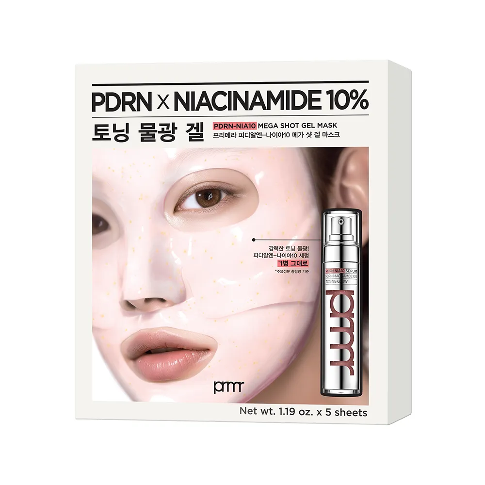 prmr PDRN-nia10 Mega Shot Gel Mask 5 sheets(26y) 1.19 oz.(34g)