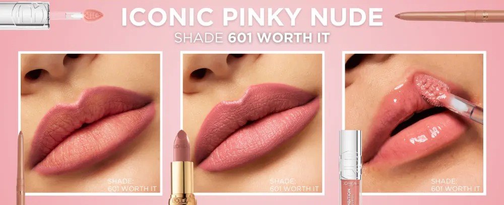 [10colors] L'Oreal Paris Plump Ambition Hyaluron Lip Oil 24HR Care, Hyaluronic Acid, 0.16 fl. oz.(4.7ml) detail 1