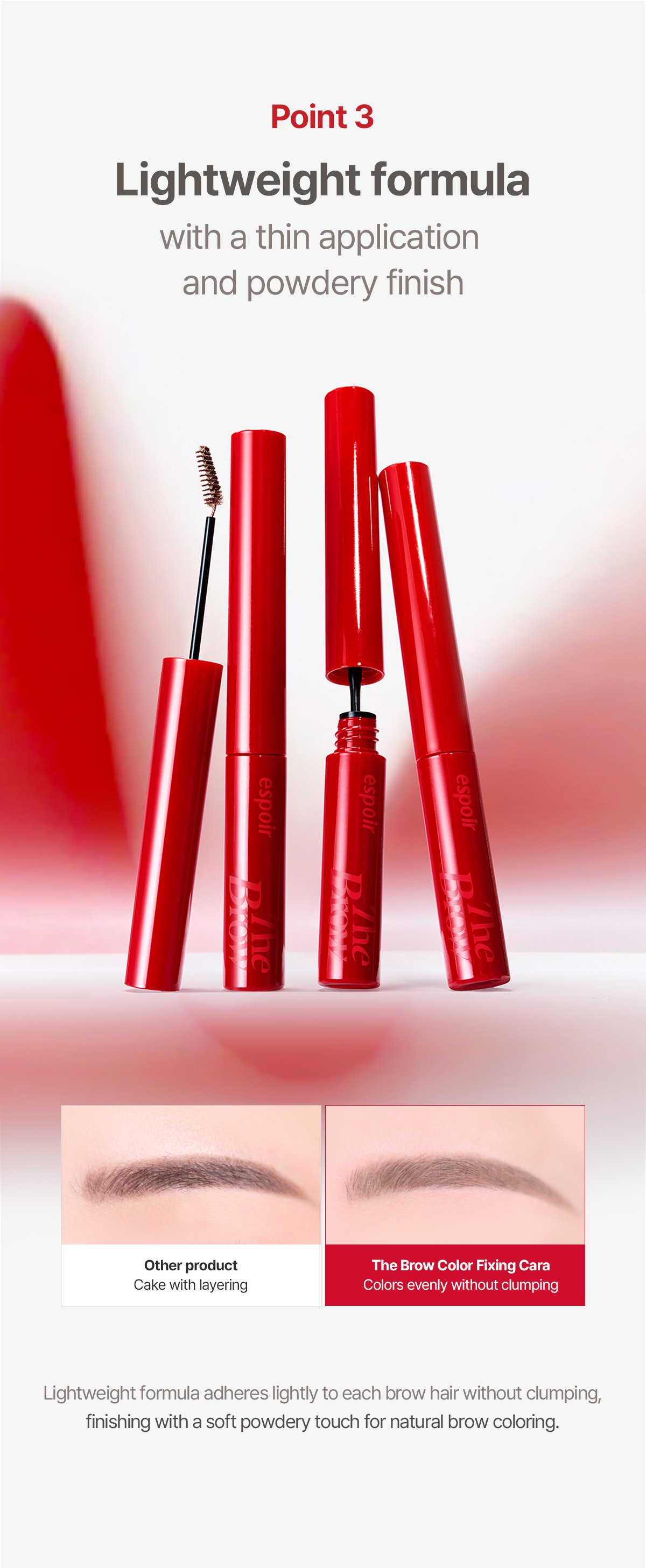 [6colors] espoir The Brow Color Fixing Cara 0.11 oz.(3.0g) detail 7