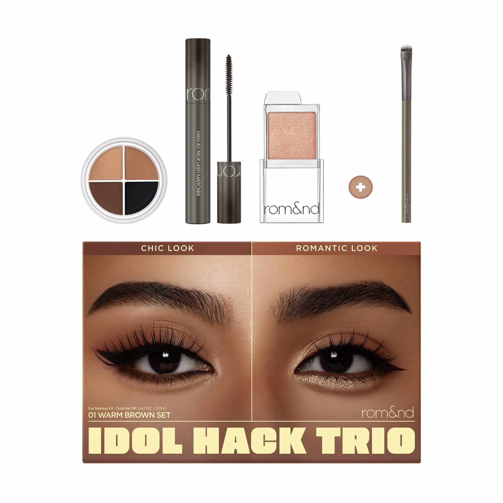アイシャドウ RT-0715911984 2types] rom&nd Idol Hack Trio Set 0.47 oz.(13.5g) | OLIVE YOUNG US