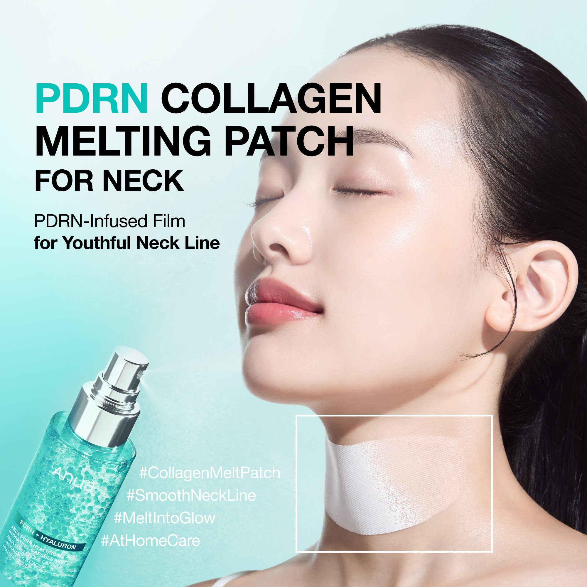 Anua PDRN Hyaluronic Acid Hydrating Capsule Mist 3.38 fl. oz.(100ml) + Melting Patch 8ct Set detail 6