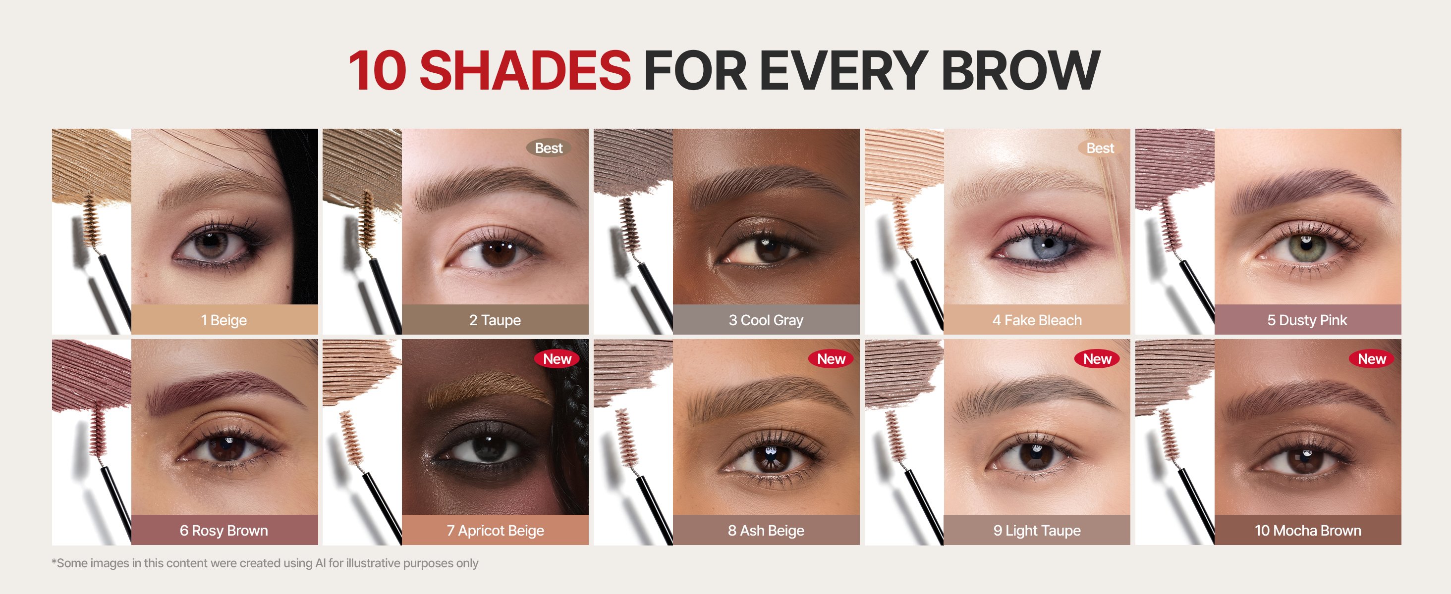 [10colors] espoir The Brow Color Fixing Cara 0.11 oz.(3.0g) detail 1