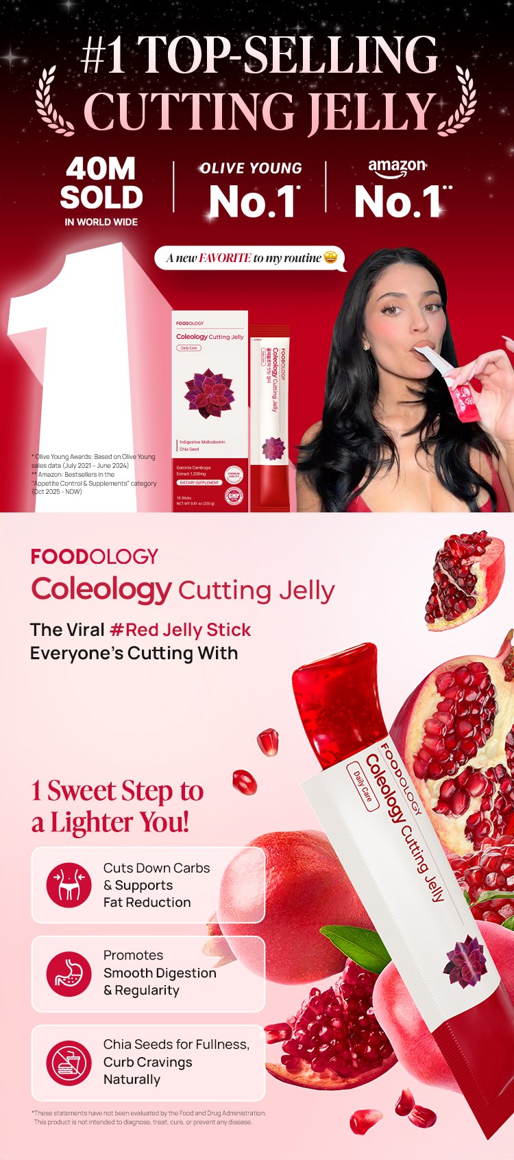 FOODOLOGY Coleology Cutting Jelly 0.88 oz.(25g) x 10ea detail 1