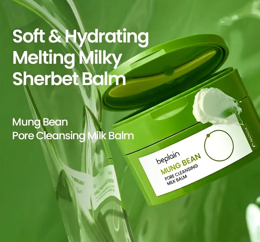 beplain Mung Bean Pore Cleansing Milk Balm 3.38 fl. oz.(100ml) detail 1