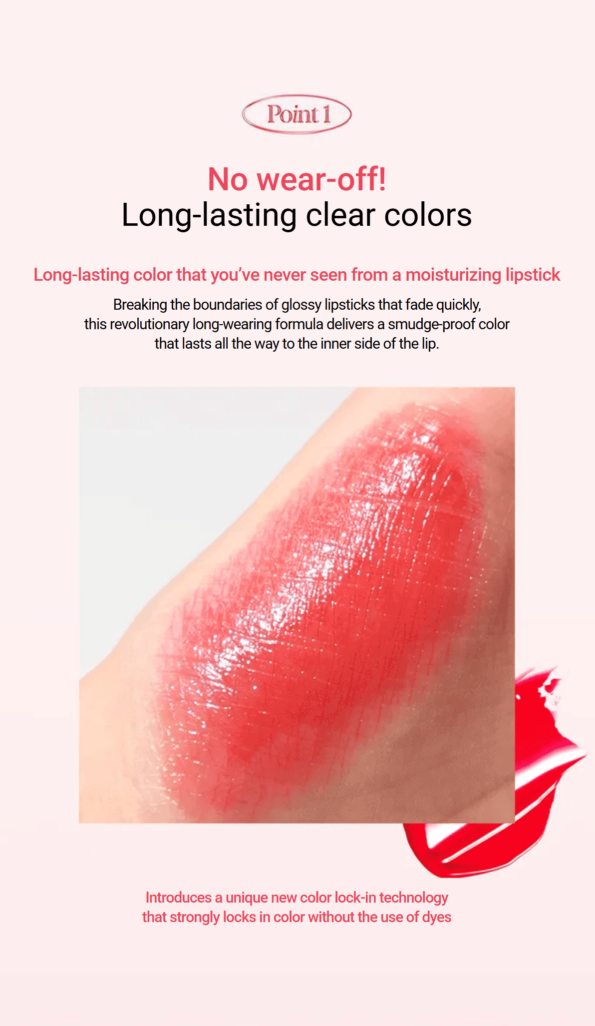 [7colors] espoir Nowear Lipstick Balming Glow 0.10 oz.(3g) detail 4