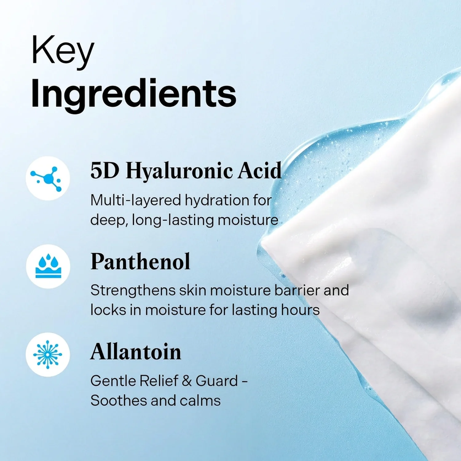 Torriden Dive-in Low Moleculular Hyaluronic Acid Mask Sheet 1ea 0.91 fl. oz.(27ml) detail 3