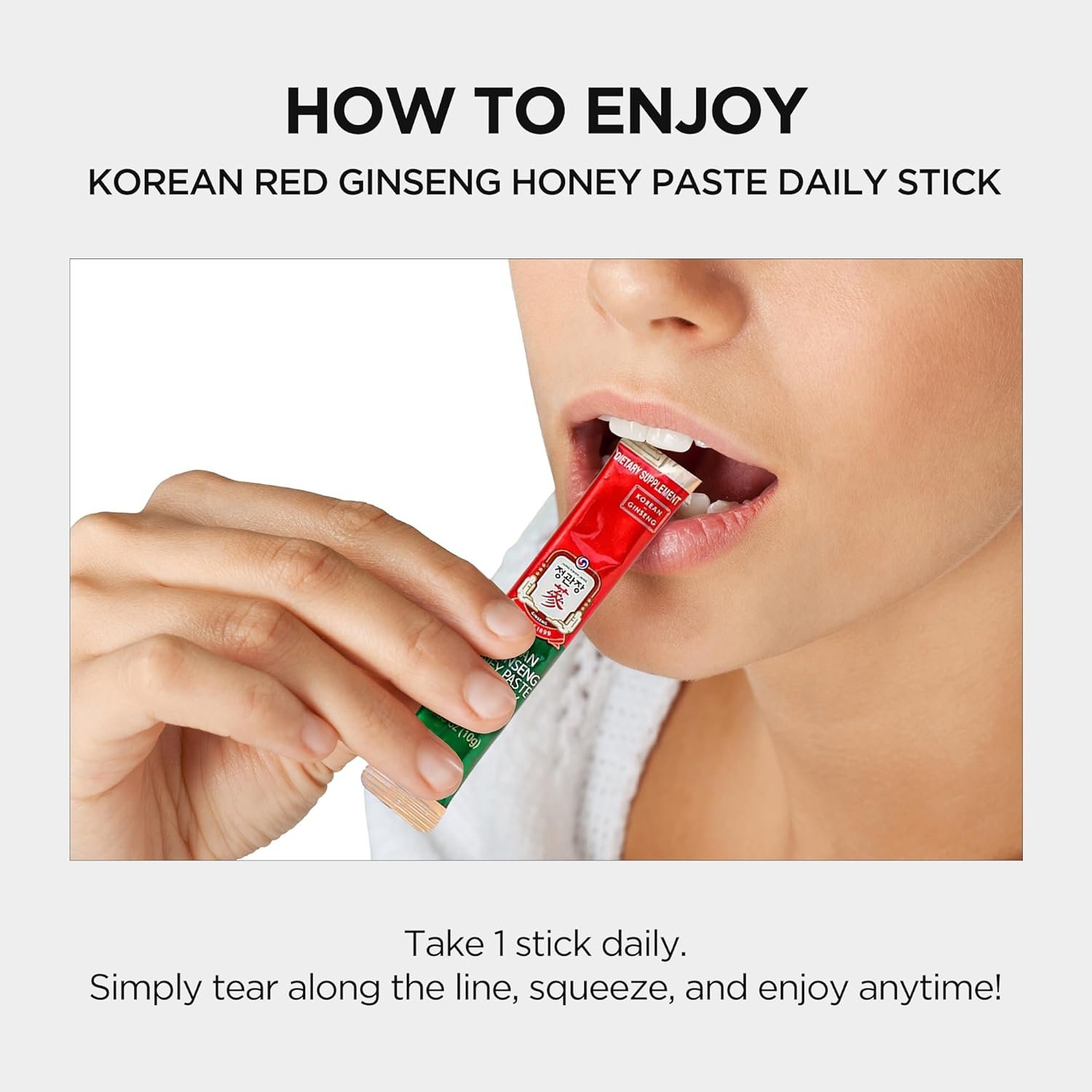 JUNG KWAN JANG Ginseng Honey Paste Daily Stick 0.35 oz.(10g) x 30ea detail 1