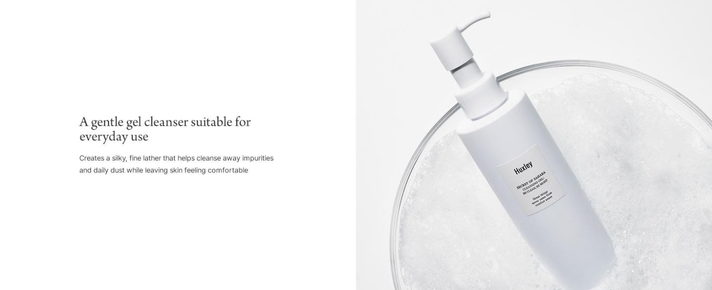 Huxley Cleansing Gel; Be Clean Be Moist 6.76 fl. oz.(200ml) detail 4