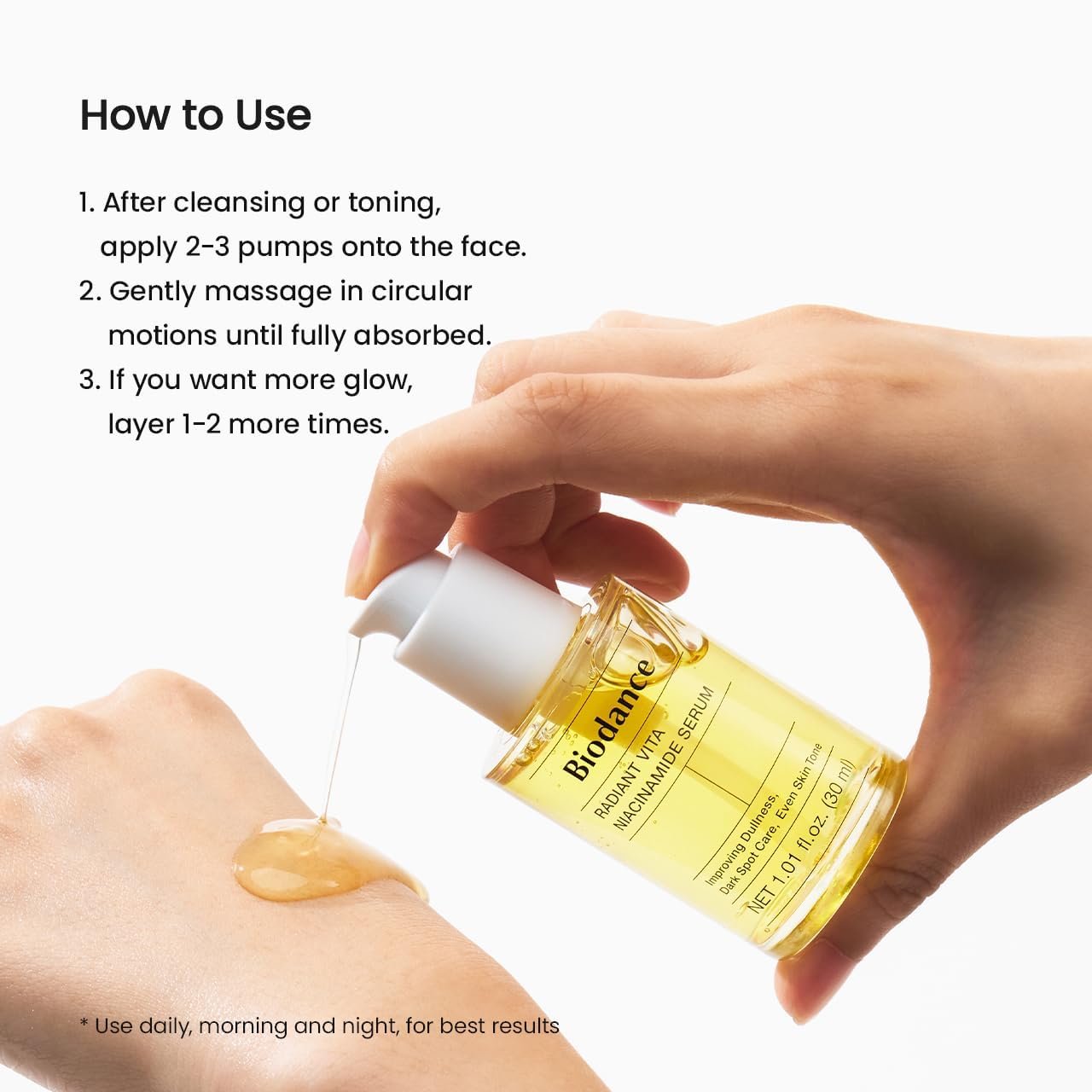 Biodance Radiant Vita Niacinamide Serum 1.01 fl. oz.(30ml) detail 5