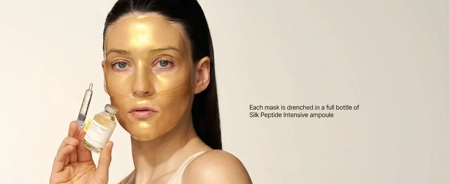 SUNGBOON EDITOR Silk Peptide EGF Intensive Gold Mask 5 Packs 1.30 oz.(37g) detail 1