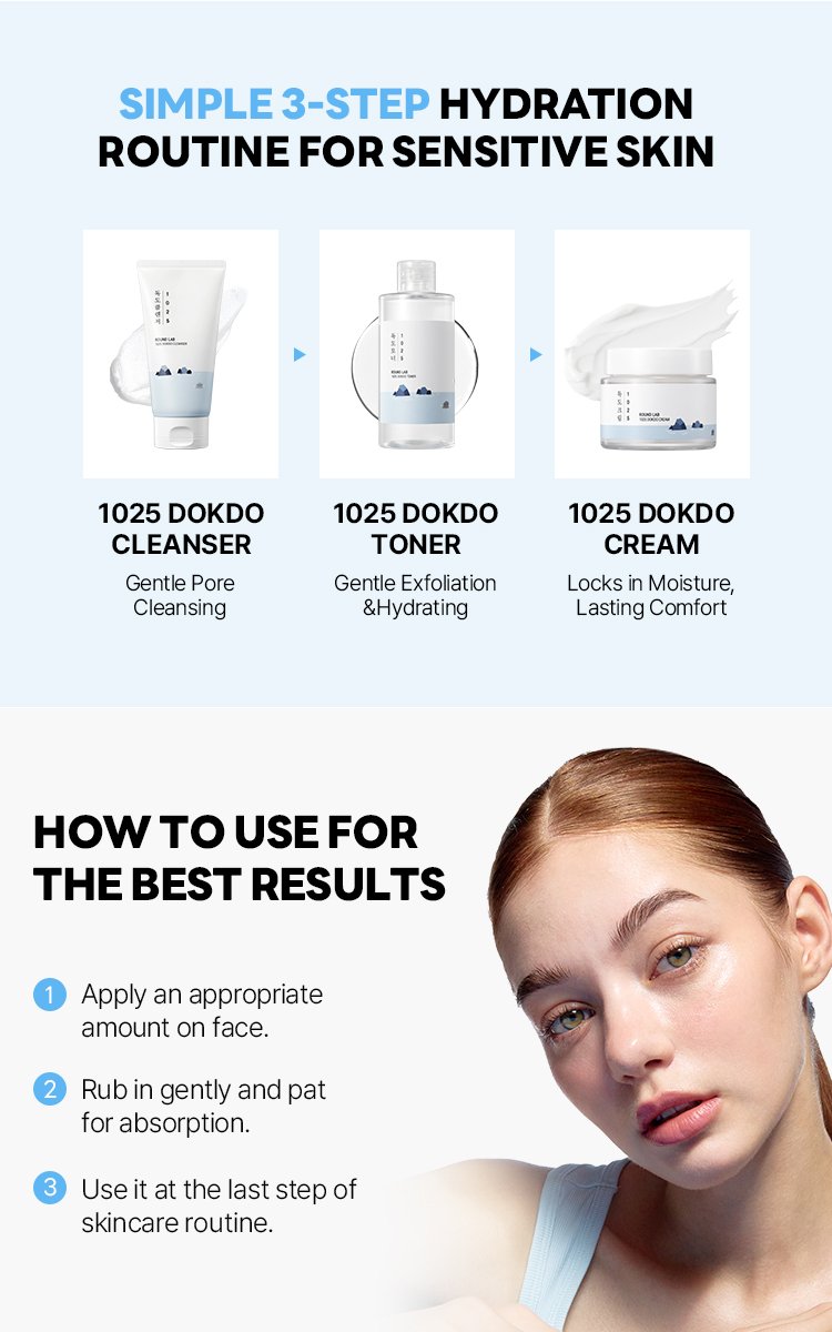 ROUND LAB 1025 Dokdo Light Cream 2.71 fl. oz.(80ml) detail 3
