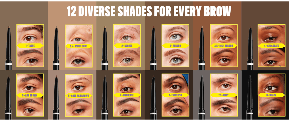 [12colors] NYX Professional Makeup Micro Brow Pencil Waterproof 0.003 oz.(0.09g) detail 2
