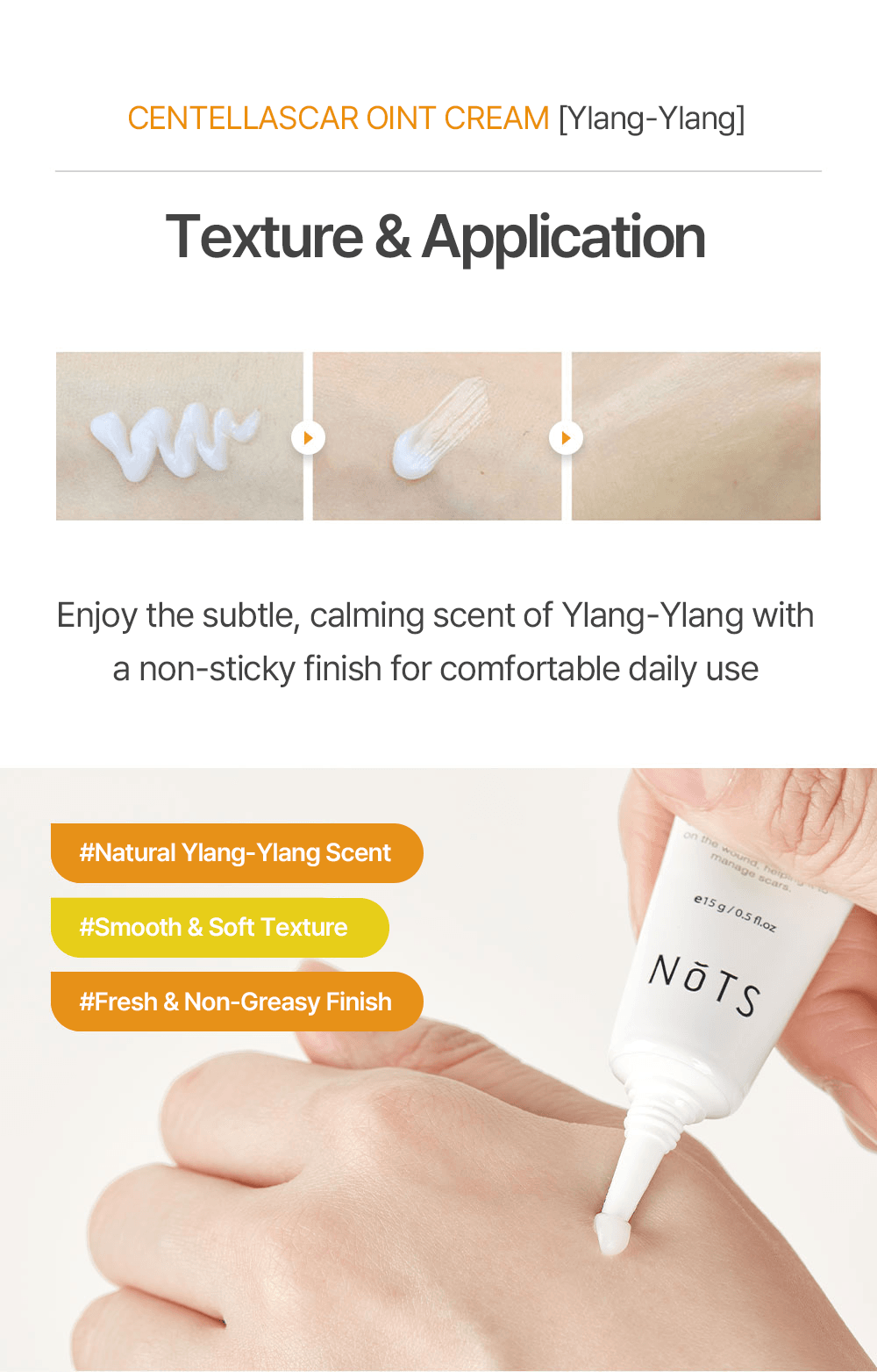 NoTS Centellascar Oint Cream Ylang Ylang 0.52 oz.(15g) detail 6