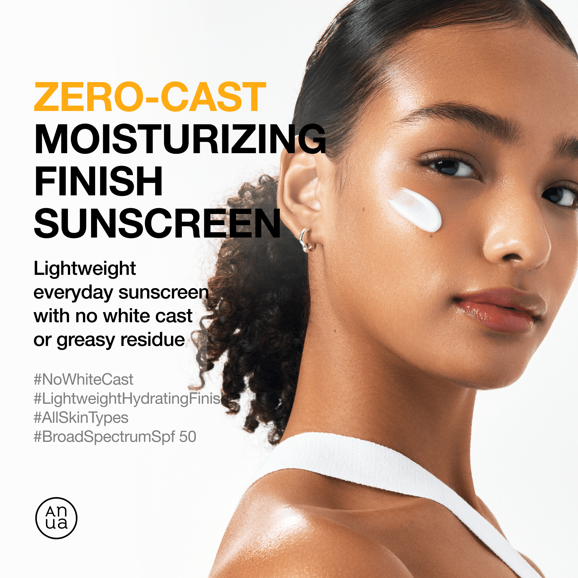 Anua Zero-cast Moisturizing Finish Sunscreen 1.69 fl. oz.(50ml) detail 1