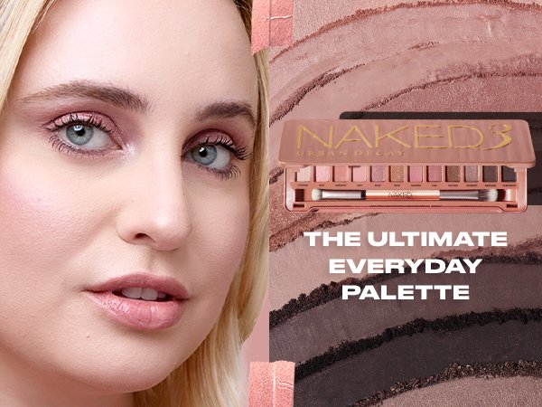 Urban Decay Naked3 Soft Pink Eyeshadow Palette 0.4 oz.(11g) detail 1