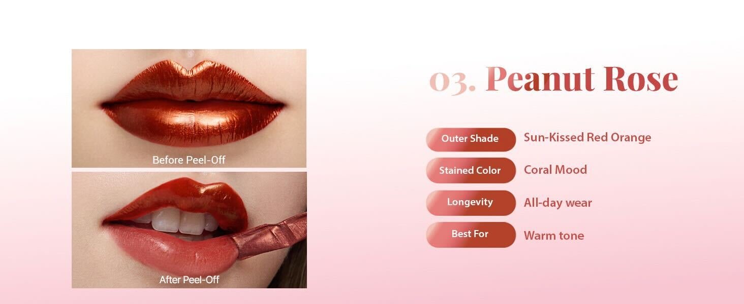 [3colors] PERIPERA Ink Peel Off Lip Stain 0.15 oz.(4.5g) detail 5