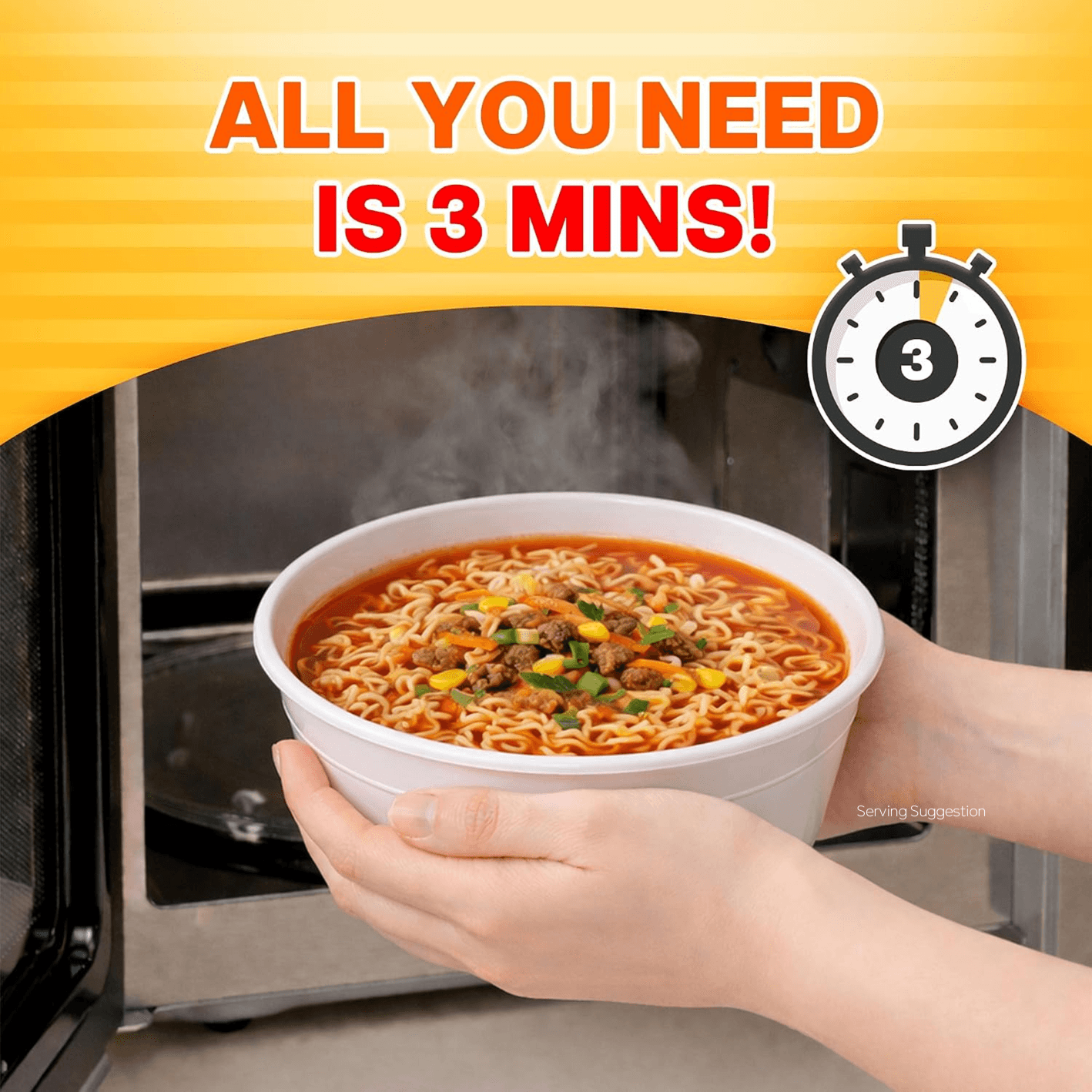Nongshim Bowl Noodle Spicy Chicken 3.03 oz.(86g) detail 4
