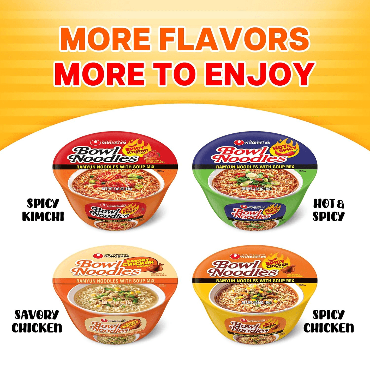 Nongshim Bowl Noodle Spicy Chicken 3.03 oz.(86g) detail 6