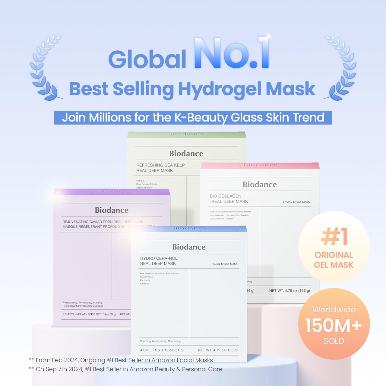 Biodance Hydro Cera-nol Real Deep Mask 1.19 oz.(34g) x 4ea detail 1