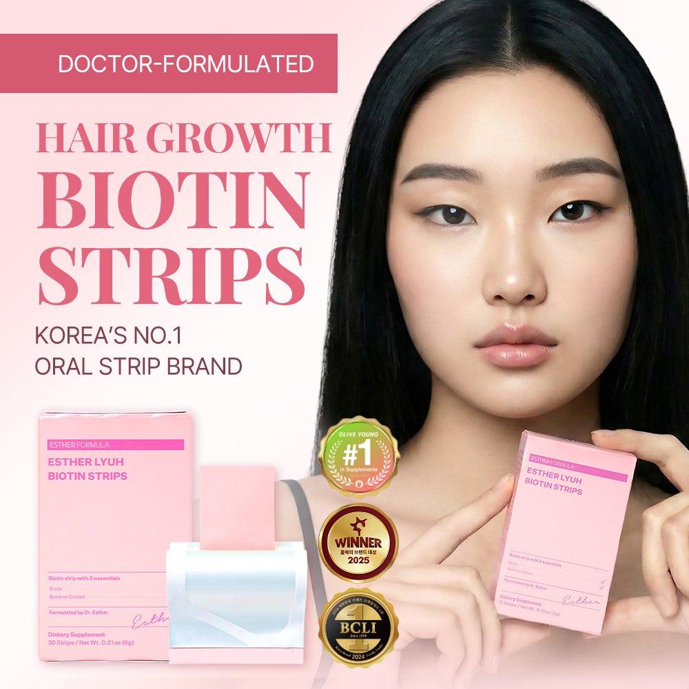 ESTHER FORMULA Esther Lyuh Biotin Strips 0.007 oz.(0.2g) x 15ea detail 1