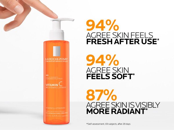 La Roche Posay Vitamin C Brightening Facial Cleanse 6.76 fl. oz.(200ml) detail 4