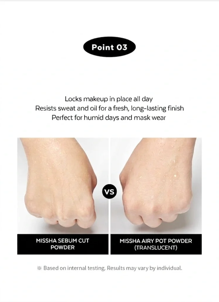 MISSHA Airy Pot Powder Translucent 0.31 oz.(9g) detail 7