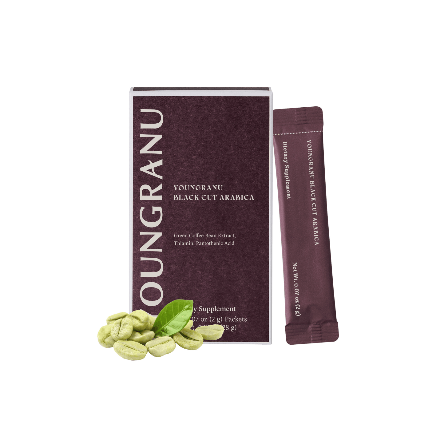 YOUNGRANU Black Cut Arabica 0.07 oz.(2g) x 14ea detail 1