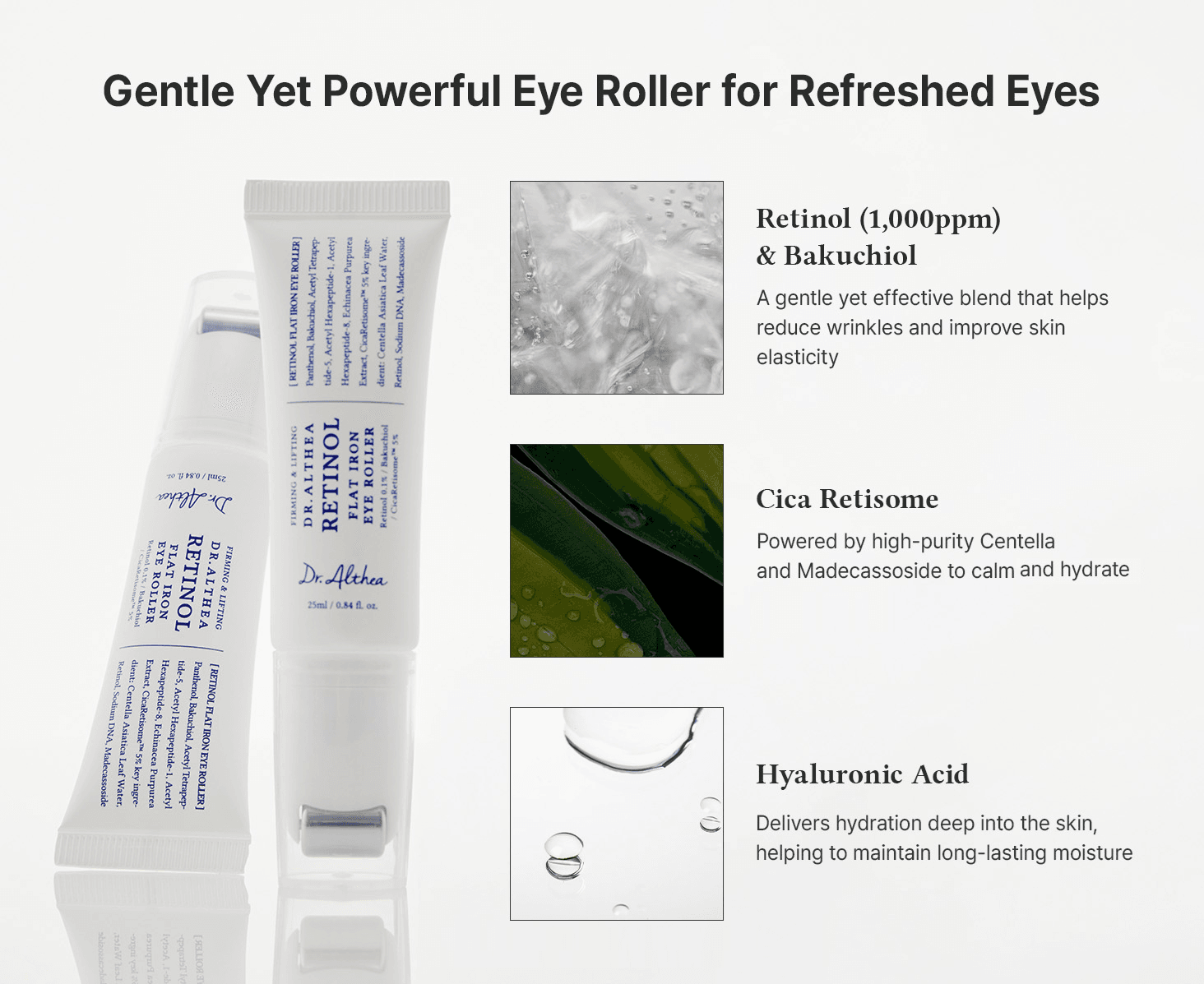 Dr.Althea Retinol Flat Iron Eye Roller 0.84 fl. oz.(25ml) detail 2