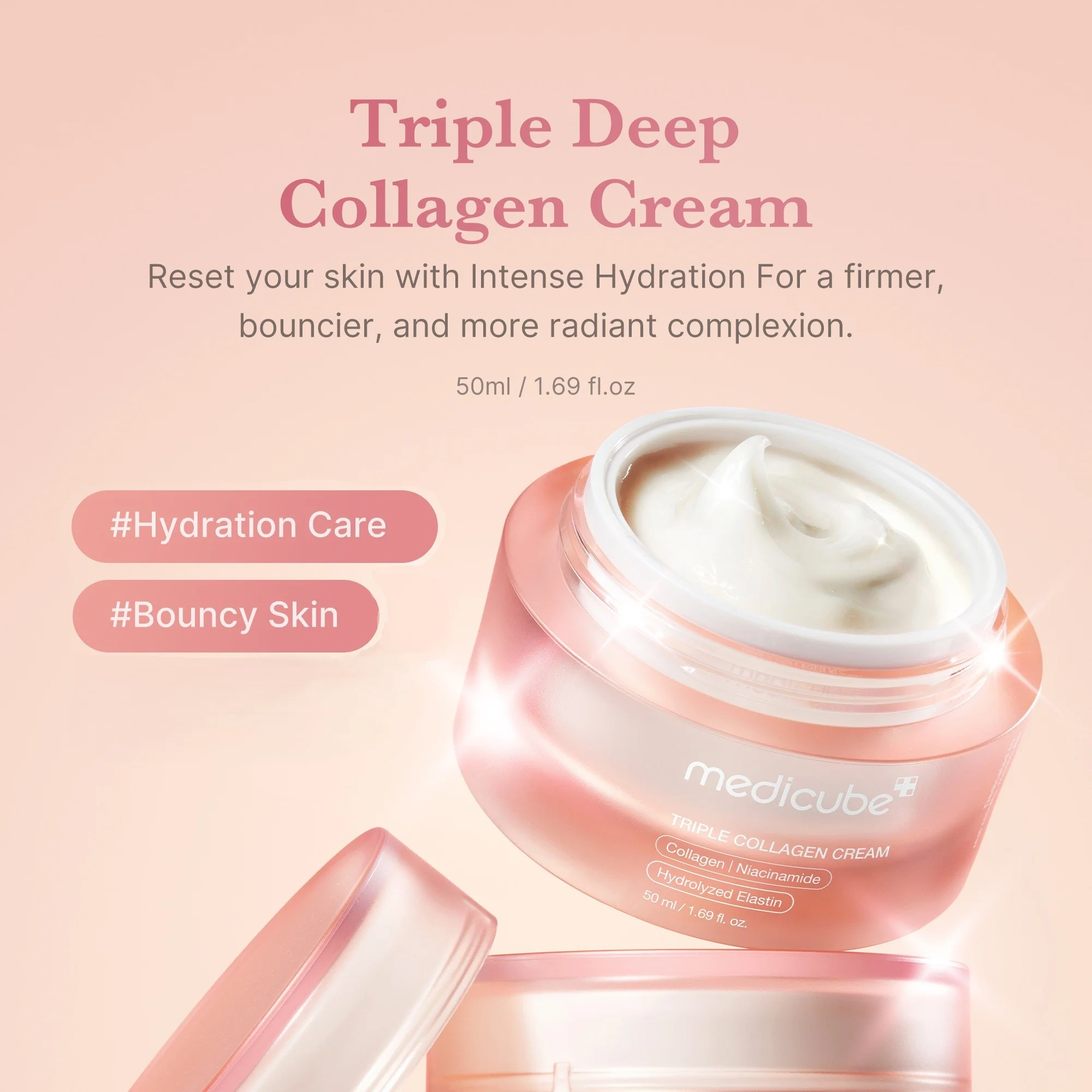 medicube Triple Collagen Cream 4.0 1.69 fl. oz.(50ml) detail 6
