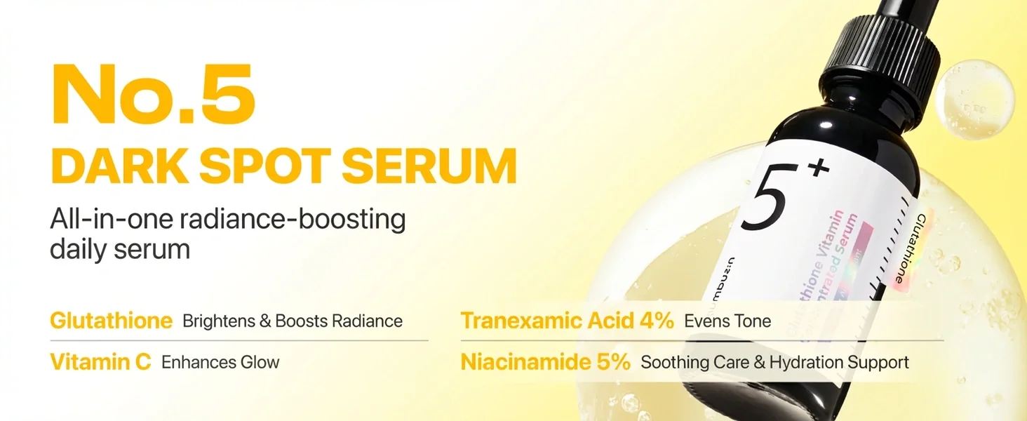 numbuzin No.5+ Glutathione Vitamin Concentrated Serum 1.01 fl. oz.(30ml) detail 1