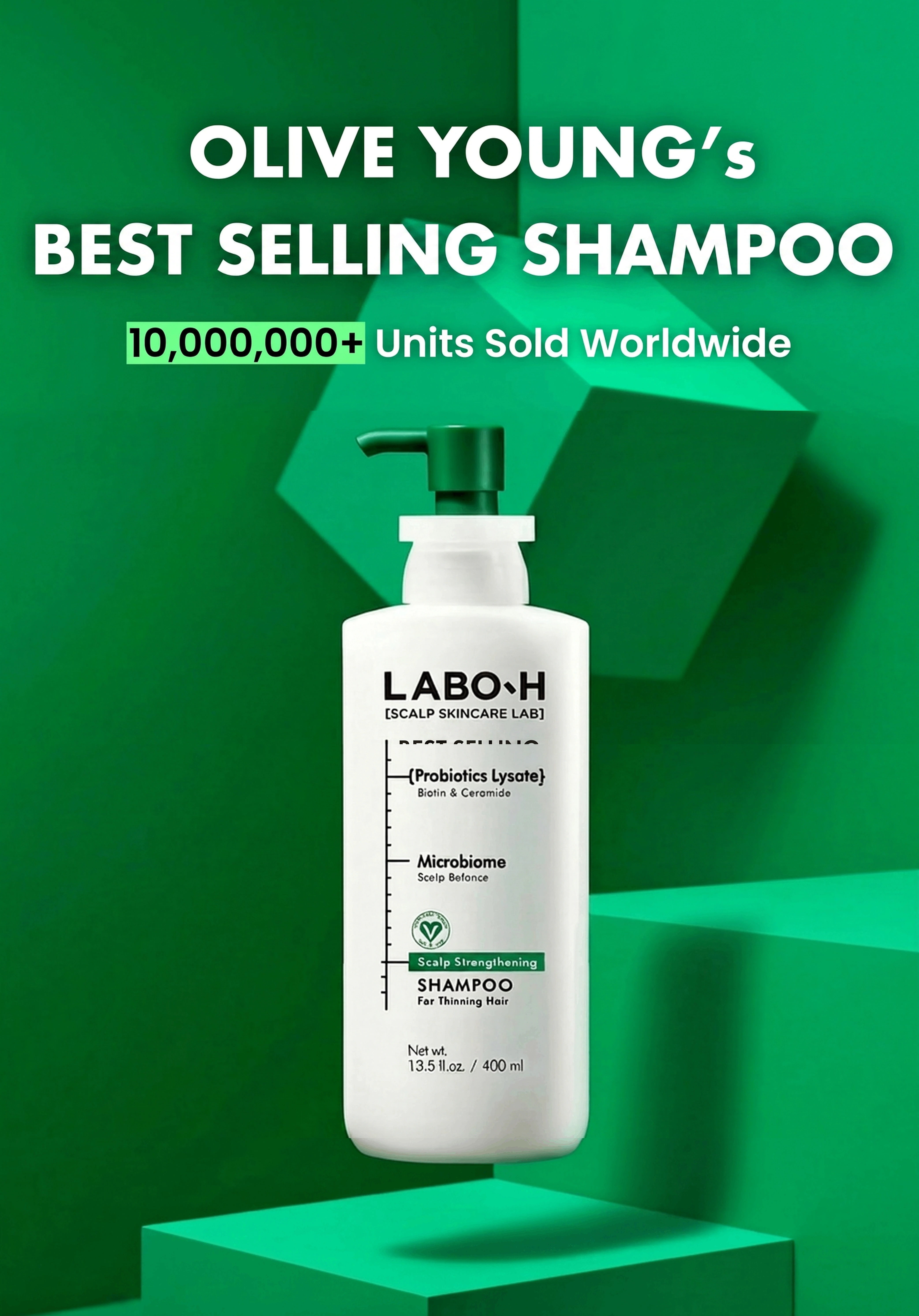 ボディ・フェイスケア HairReproUP LABO-H Scalp Strengthening Shampoo 13.5 fl. oz.(400ml) | OLIVE