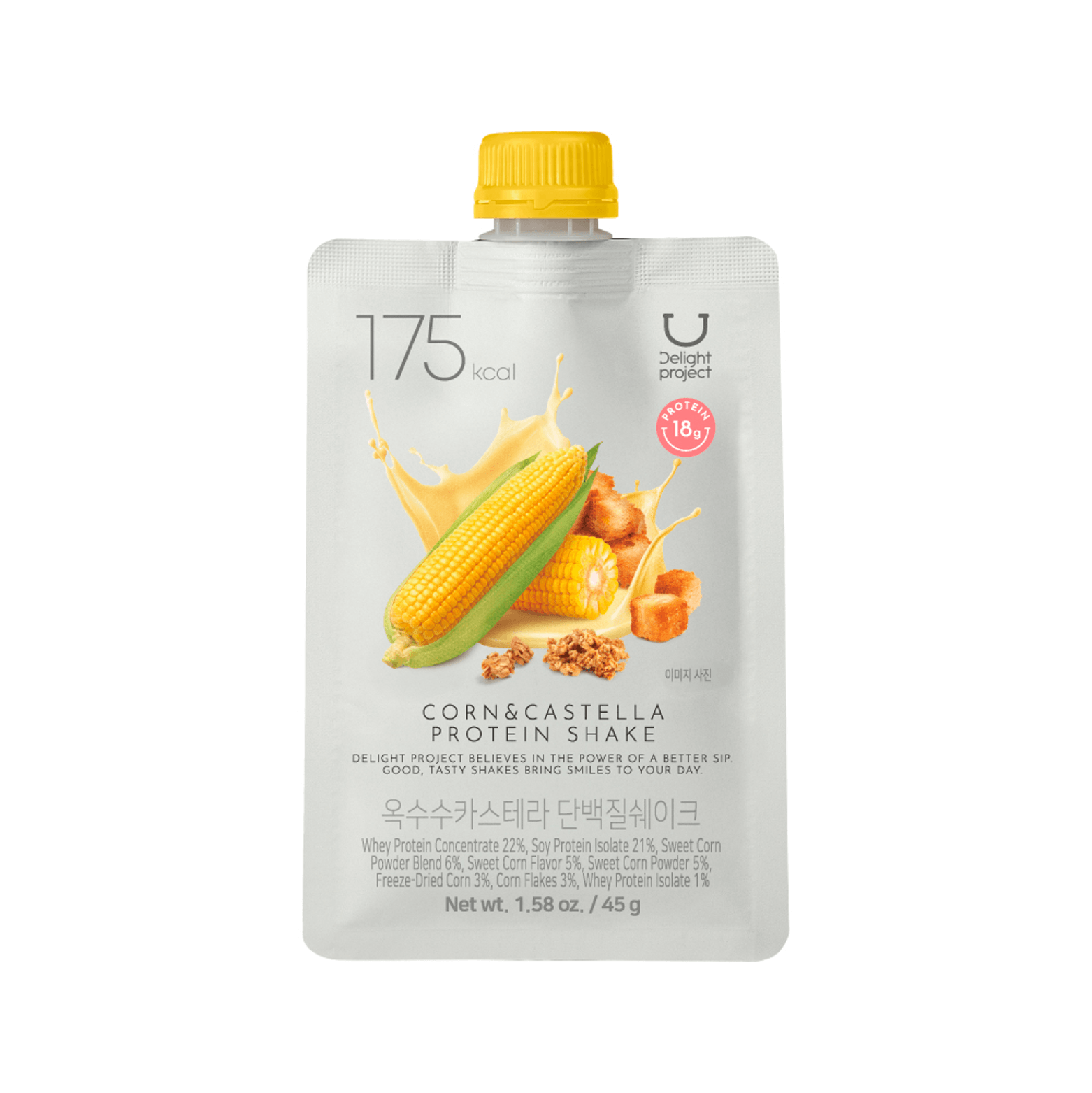 DELIGHT PROJECT Corn & Castella Protein Shake 1.58 oz.(45g) detail 1