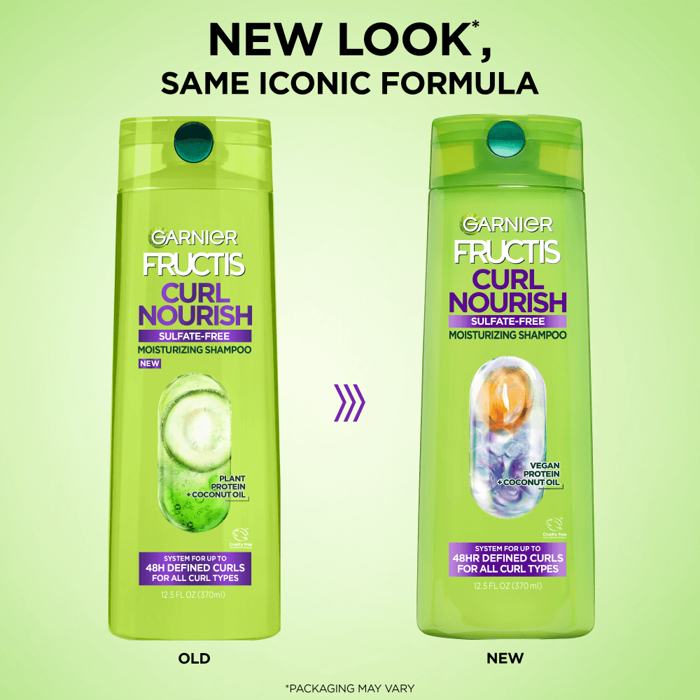 Garnier Fructis Curl Nourish Sulfate-free Shampoo For All Curl Types 12.5 fl. oz.(370ml) detail 1