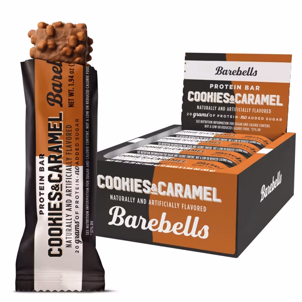 BAREBELL Protein Bar Cookies & Caramel Net Wt 1.9 oz.(55g) detail 1