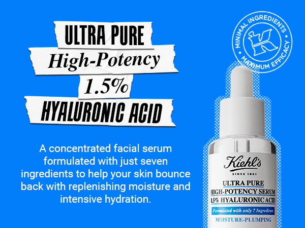 Kiehl's Ult Pure High-potency 1.5% Hyaluronic Acid Serum 1.0 fl. oz.(30ml) detail 3