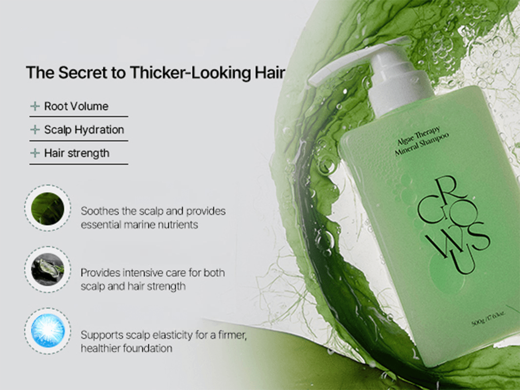 Growus Algae Therapy Mineral Shampoo 17.63 oz.(500g) detail 1