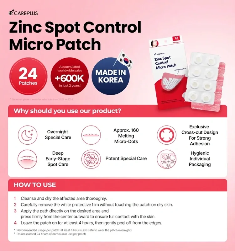 CARE PLUS Zinc Spot Control Micro Patch (24ea) detail 1