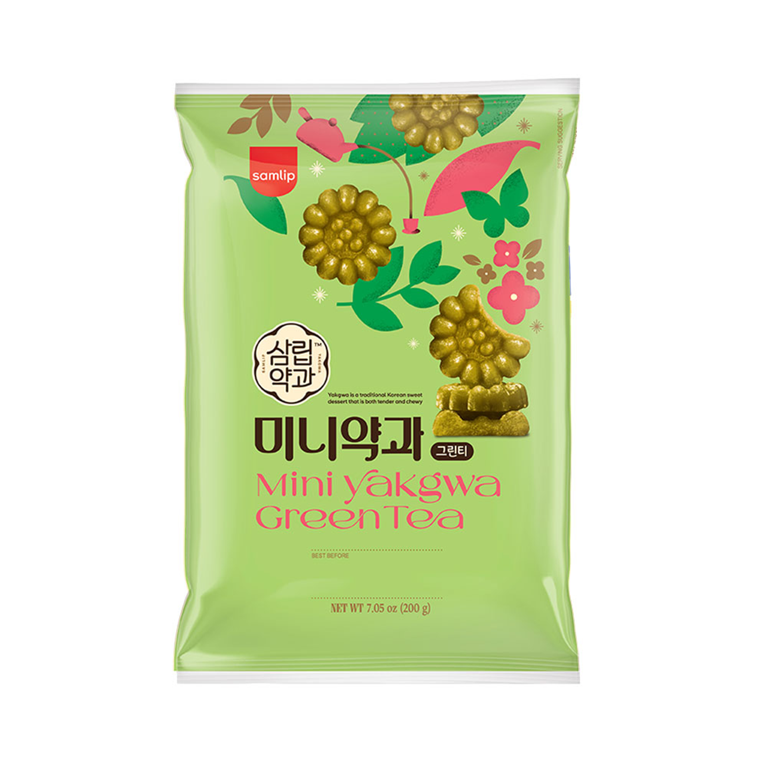 SPC SAMLIP Mini Yakgwa Cookie Greentea 7.05 oz.(200g) | OLIVE YOUNG US