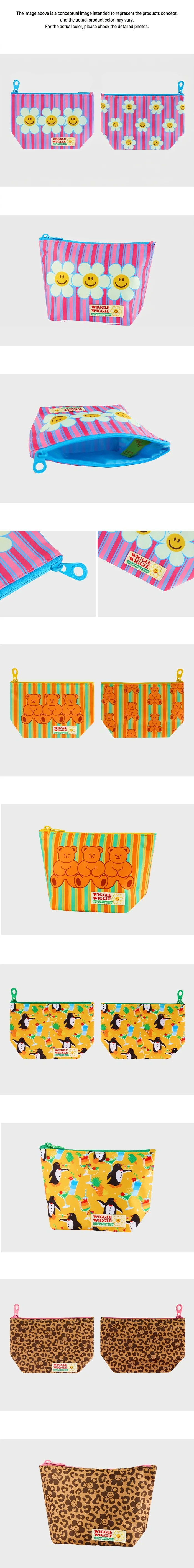 [3types] wiggle wiggle Pattern Pouch detail 3