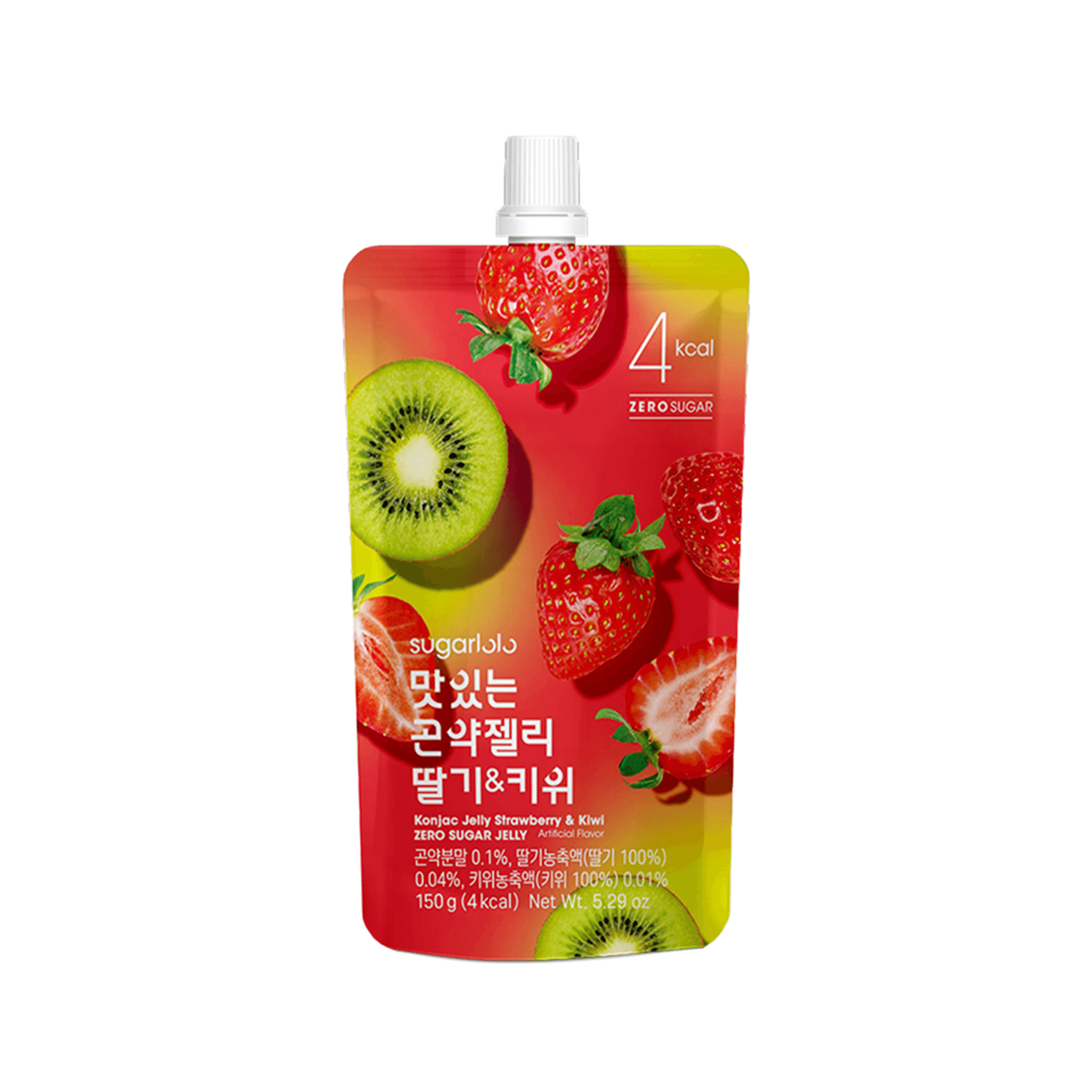 INTAKE Sugarlolo Konjac Jelly Strawberry & Kiwi 5.29 oz.(150g) detail 1