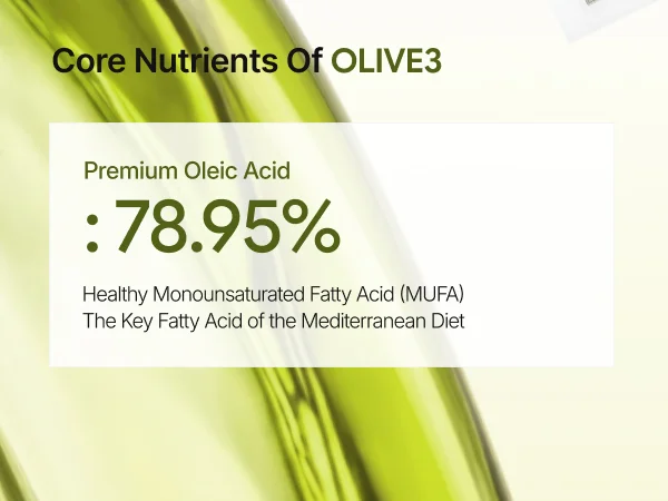 OLLOCDAM Olive3 Premium Extra Virgin Olive Oil Capsules 1500mg 0.05 oz.(1.5g) x 15ea detail 3