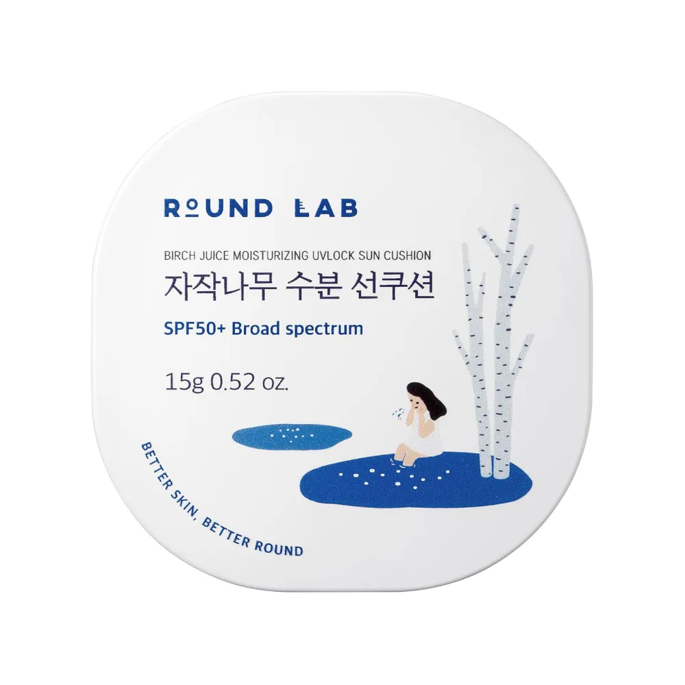ROUND LAB Birch Juice Moisturizing Sun Cushion 0.52 oz.(15g)