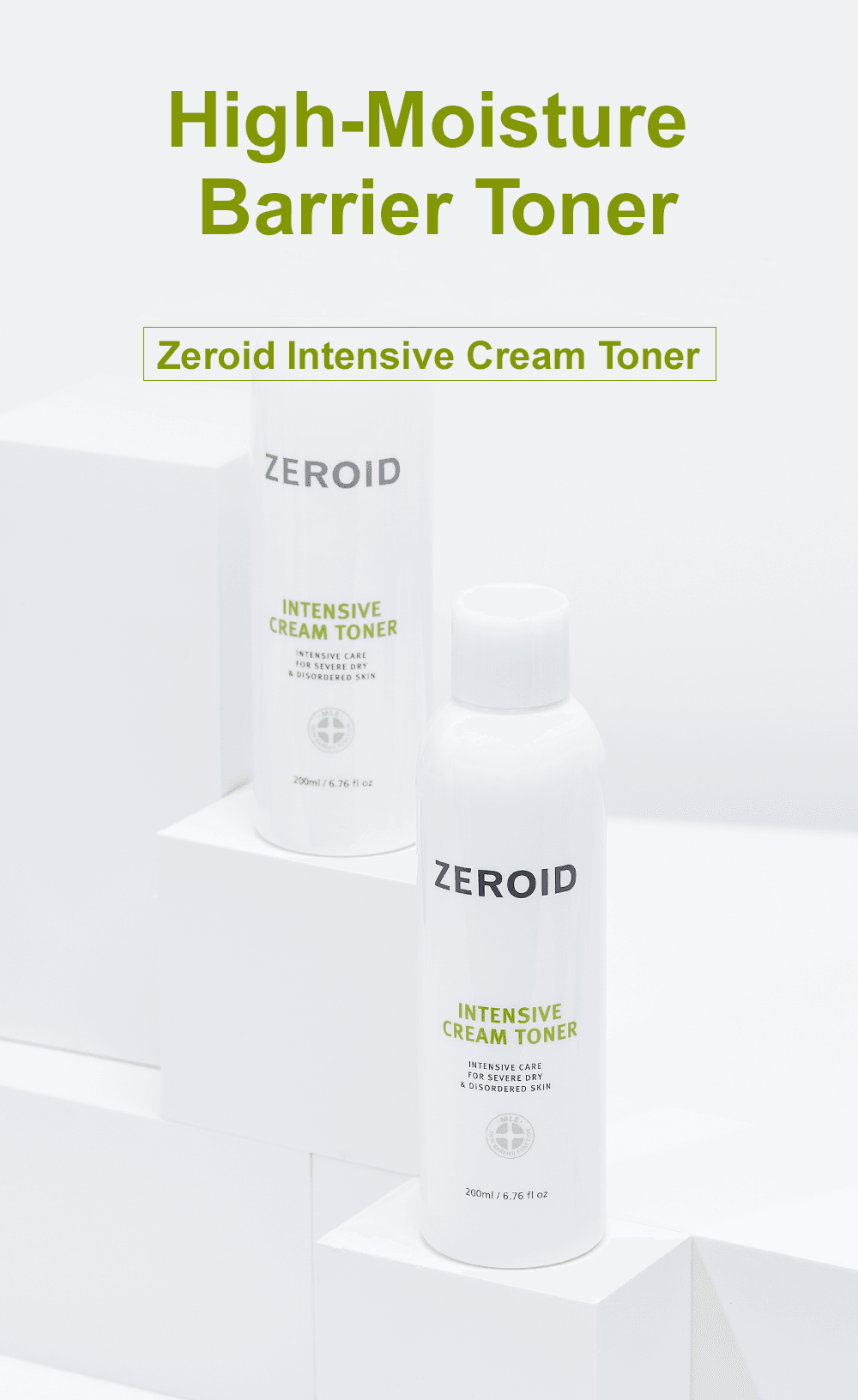 Zeroid Intensive Cream Toner 6.76 fl. oz.(200ml) detail 1