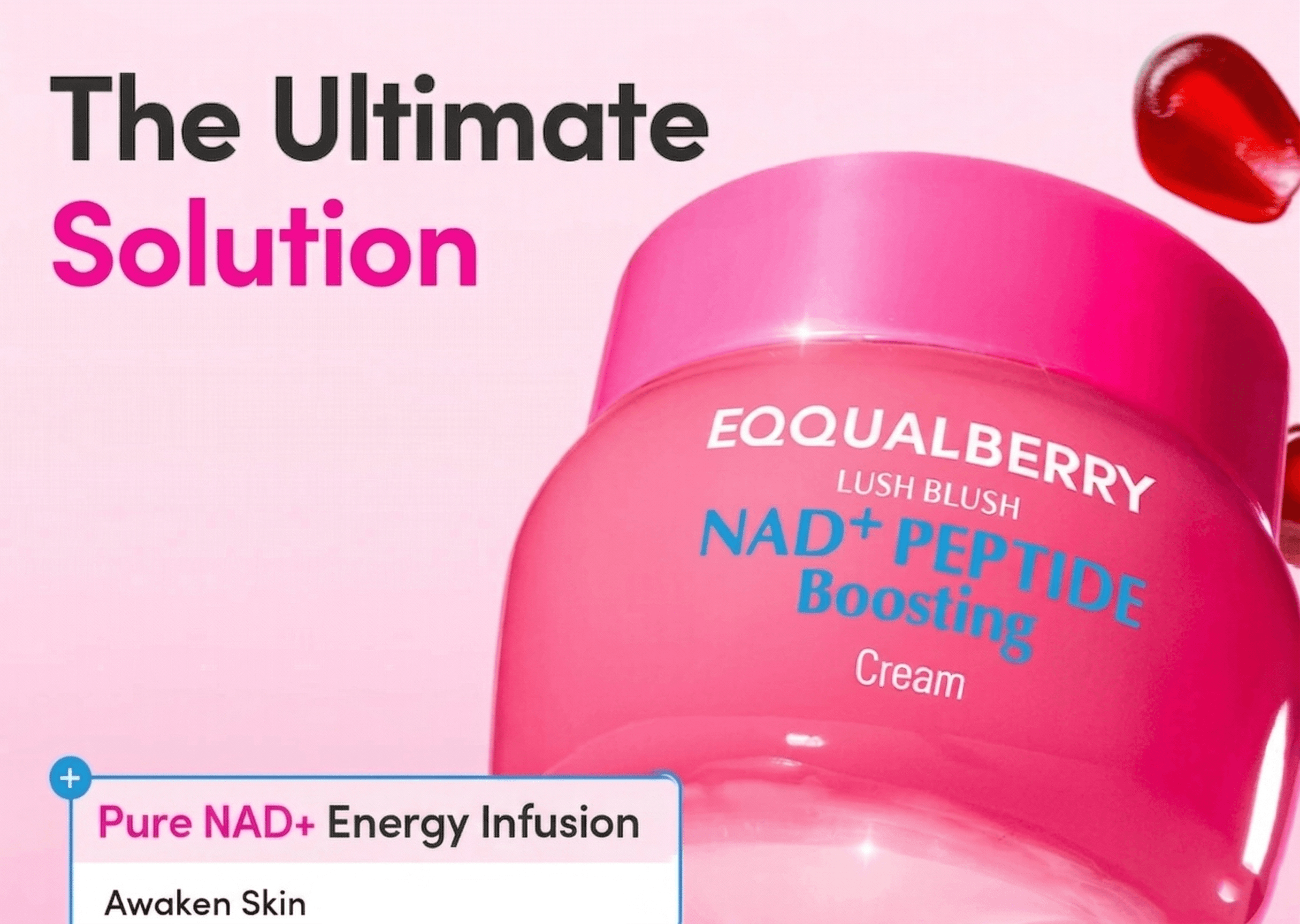 EQQUALBERRY Nad+ Peptide Boosting Cream 1.69 fl. oz.(50ml) detail 1