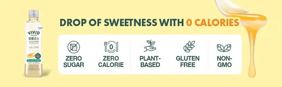 VIVID KITCHEN Allulose Zero Sweetener 12.7 fl. oz.(378ml) detail 4