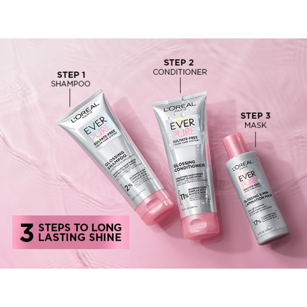 LOREAL PARIS Everpure Sulfate Free Glossing Conditioner For Lasting Shine 6.8 fl. oz.(200ml) detail 4