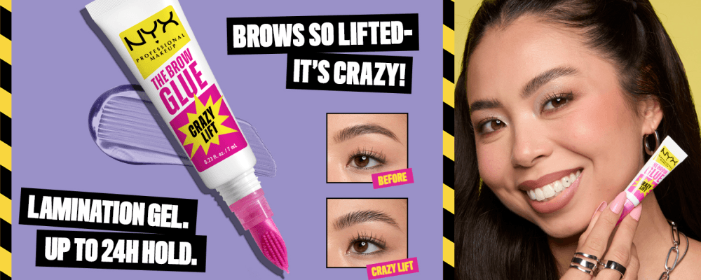 NYX Professional Makeup The Brow Glue- Brow Makeup The Brow Glue Crazy Lift, Clear 0.23 fl. oz.(7ml) detail 2
