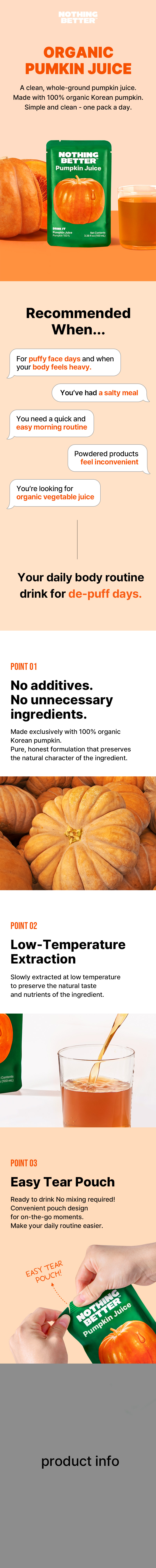 NOTHING BETTER Drink It Pumpkin Juice 3.38 fl. oz.(100ml) detail 1